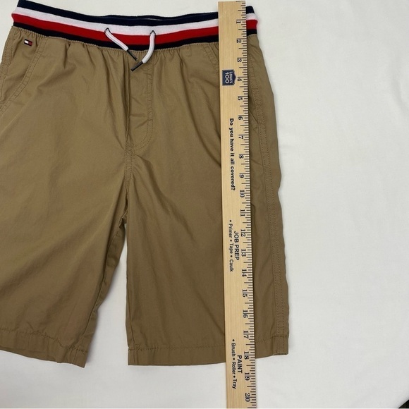Tommy Hilfiger Cargo Shorts Draw String Khaki Brown Boy Size Medium 12/14 - Picture 8 of 9